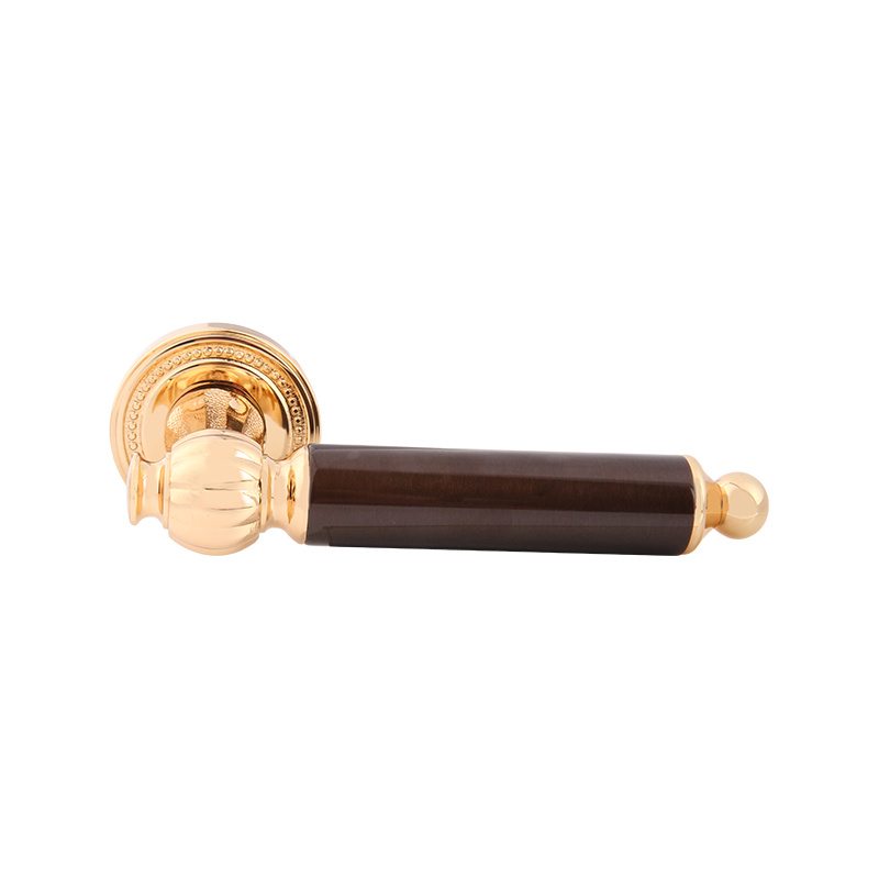 105-316 Nordic مس 24K قفل درب اتاق خواب طلای واقعی